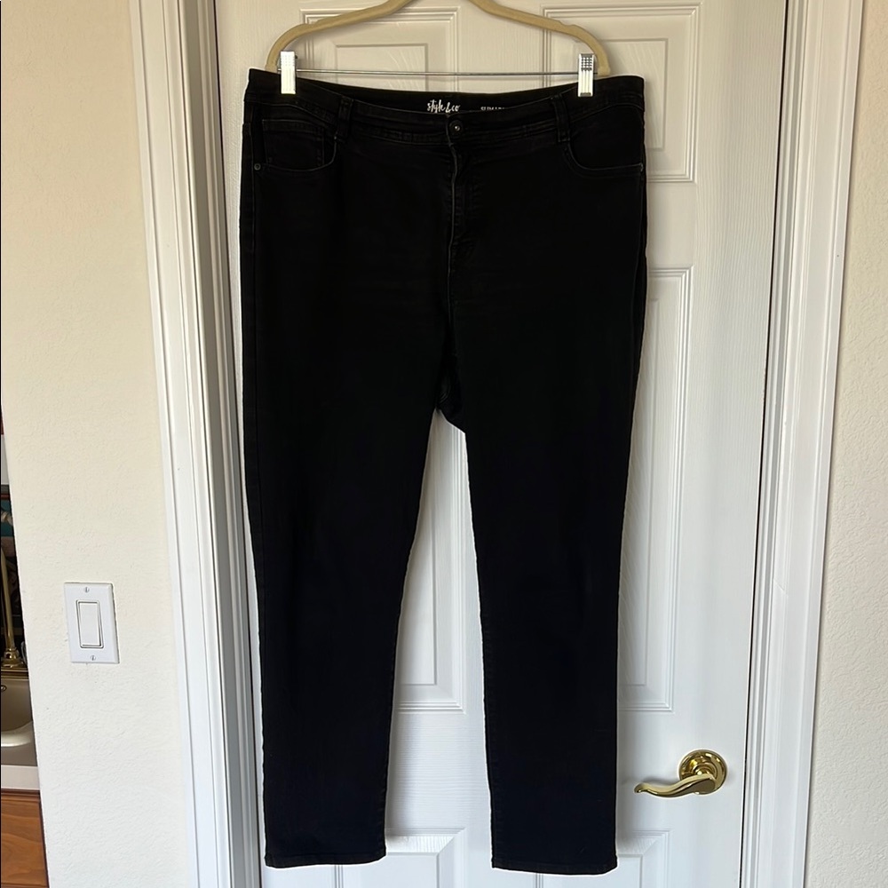Style & Co Black Skinny Jeans Sleek Fit